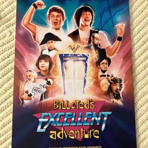 Keanu Reeves Signed Bill & Ted Movie Poster 11 X 17 PSA/DNA Authentication COA