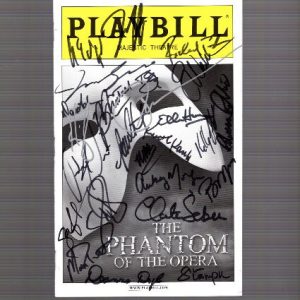PHANTOM OF THE OPERA SIGNED 2014 NEW YORK CITY PLAYBILL+COA SIGNED BY CAST