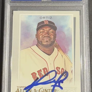 David Ortiz Signed Auto 2020 Allen & Ginter Base Card PSA/DNA Slabbed Red Sox