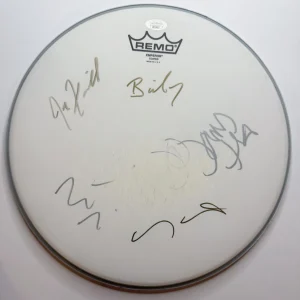 A Perfect Circle SIGNED Drumhead JSA LOA Smashing Pumpkins Tool Maynard Iha +