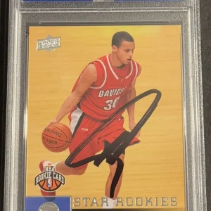 Stephen Curry Signed 2009-2010 Upper Deck Rookie Card Warriors PSA/DNA Slabbed