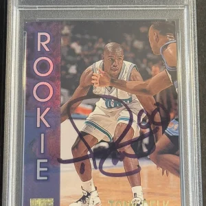Tony Delk Signed Auto 1996-97 Topps Stadium Club Rookie Card PSA/DNA Slabbed