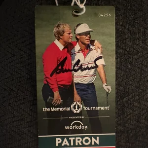 Ben Crenshaw Signed Ticket Autographed Credential Golf Memorial Tournament 2022