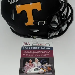 Charles Davis Signed Autographed Tennessee Volunteers Mini Helmet JSA COA