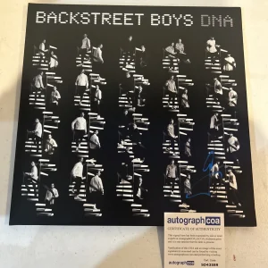 AJ MCLEAN SIGNED AUTOGRAPH VINYL ALBUM ACOA BACKSTREET BOYS DNA RECORD
