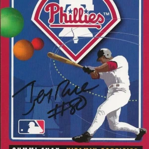 Jerry Rice SIGNED Playmakers Gummi Snax Box Cover JSA COA Autographed MLB NFL