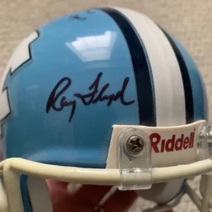 RAY FLOYD HAND SIGNED NORTH CAROLINA MINI HELMET 6 INSCRIPTIONS RARE JSA