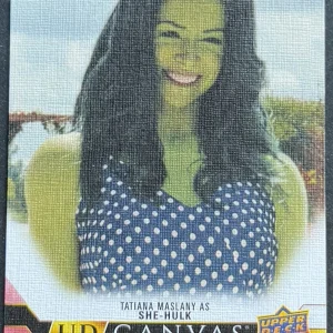 2024 Upper Deck Marvel Tatiana Maslany She-Hulk UD Canvas Debuts RC #C44
