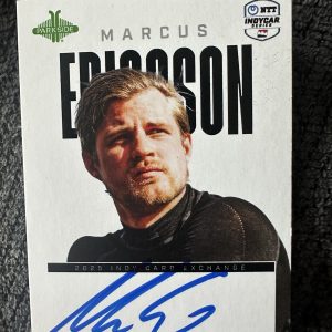 Marcus Ericsson Signed Trading Parkside 2025 Indy Card Exchange Exclusive 500