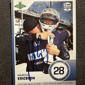 2024 Parkside Pronto Indy Trading Card Indianapolis 500 Marcus Ericsson Signed