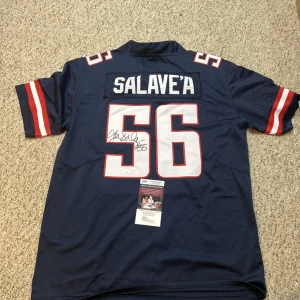 ARIZONA WILDCATS- JOE SALAVE’A SIGNED AUTOGRAPH JERSEY JSA COA FOOTBALL STAR NFL