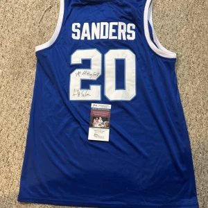 SETON HALL PIRATES- LEVELL SANDERS SIGNED AUTOGRAPH JERSEY JSA COA BASKETBALL