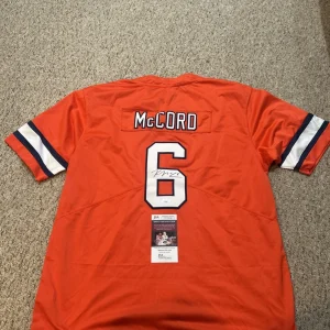 SYRACUSE ORANGE- KYLE MCCORD SIGNED AUTOGRAPH JERSEY JSA COA FOOTBALL STAR