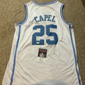 NORTH CAROLINA TAR HEELS- JASON CAPEL SIGNED AUTOGRAPH JERSEY JSA COA BASKETBALL
