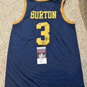 NOTRE DAME FIGHTING IRISH- MARKUS BURTON SIGNED AUTOGRAPH JERSEY JSA COA ALL ACC