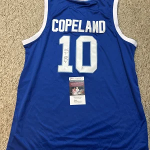 SETON HALL PIRATES- DONALD COPELAND SIGNED AUTOGRAPH JERSEY JSA COA BASKETBALL