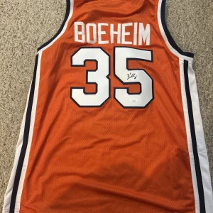 SYRACUSE ORANGE- BUDDY BOEHEIM SIGNED AUTOGRAPH JERSEY JSA COA BASKETBALL STAR