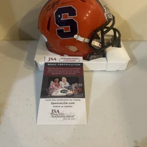 SYRACUSE ORANGE- KYLE MCCORD SIGNED AUTOGRAPH MINI HELMET JSA COA