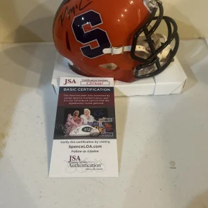 SYRACUSE ORANGE- KYLE MCCORD SIGNED AUTOGRAPH MINI HELMET JSA COA