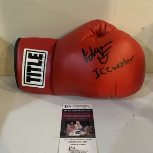 O’SHAQUIE FOSTER SIGNED AUTOGRAPH BOXING GLOVE JSA COA TITLE WBC CHAMP SHOCK