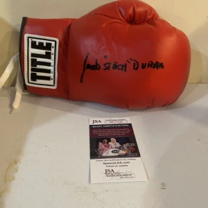 JACOB STITCH DURAN SIGNED AUTOGRAPH BOXING GLOVE JSA COA CREED CUTMAN ROCKY