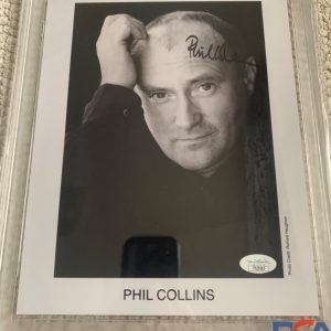 PHIL COLLINS HAND SIGNED 8x10 PHOTO AWESOME POSE GENESIS PSA SLABBED