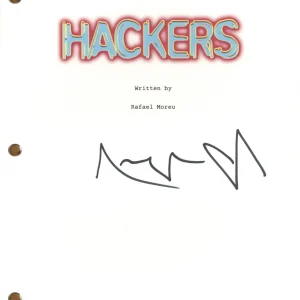 Angelina Jolie "Hackers" Signed Autograph Movie Script Full Screenplay ACOA COA