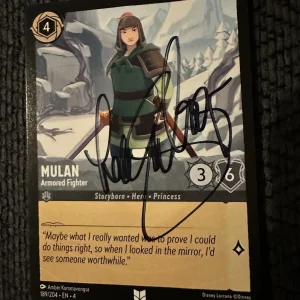 Lea Salonga Signed Trading Card Disney Mulan Autographed Princess