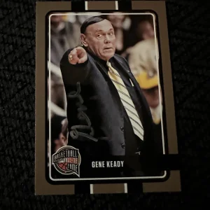 Gene Keady Signed In Person Trading Card Autographed Hall Of Fame