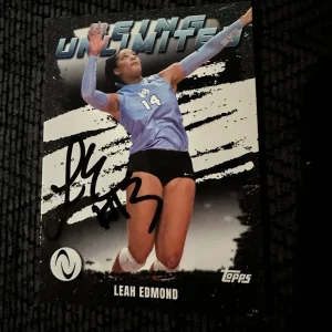 Leah Edmond Signed In Person Trading Card Autographed Volleyball