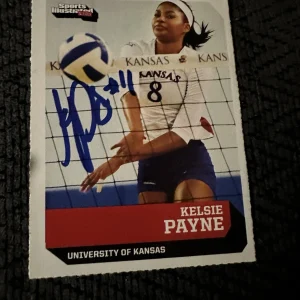 Kelsie Payne Signed In Person Trading Card Autographed Volleyball