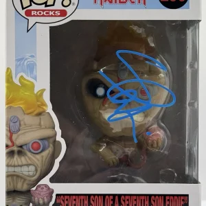 Steve Harris Signed Autographed Iron Maiden Son Eddie Funko Pop BAS Beckett COA