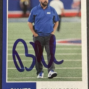 Brian Daboll Signed Autographed Custom New York Giants Card BAS Beckett