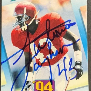 Antonio Langham Signed 1994 Score Rookie Card BAS Beckett COA Browns
