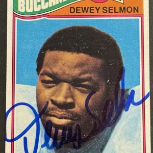 Dewey Selmon Signed 1977 Topps Rookie Card BAS Beckett COA Buccaneers