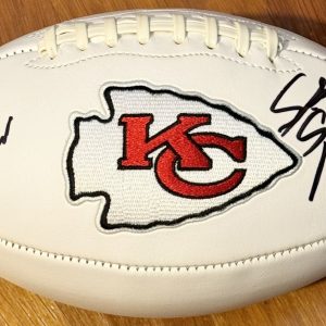 Steve Spagnuolo Signed Autographed Kansas City Chiefs Logo Football JSA COA