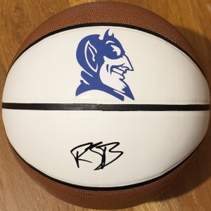 RJ Barrett Signed Autographed Duke Blue Devils Logo Basketball JSA COA