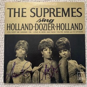 DIANA ROSS+MARY WILSON HAND SIGNED VINTAGE 1966 VINYL SUPREMES ALBUM JSA