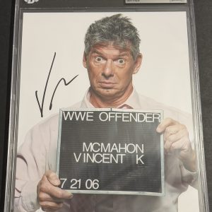 Vince McMahon Signed Slabbed 8x10 Photo Beckett COA WWE CEO Owner The Boss