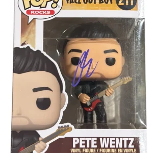 Pete Wentz Signed Funko Pop Rocks Fall Out Boy Pete Wentz #211 Autograph BAS COA