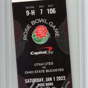 PSA/DNA Ohio State CJ STROUD Autographed Signed 2022 Rose Bowl Ticket Auto