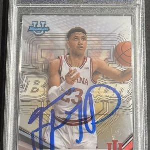 Trayce Jackson Davis Signed 2023-2024 Bowman’s Best Rookie Card PSA/DNA Slabbed