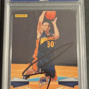 Stephen Curry Signed Auto 2009-2010 Panini Rookie Card Warriors PSA/DNA Slabbed