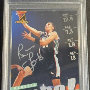 Rebecca Lobo Signed 1998 Pinnacle Base Card New York Liberty PSA/DNA Slabbed
