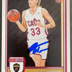 Luke Travers Signed Autographed 2022-2023 NBA Hoops Rookie Card Beckett COA