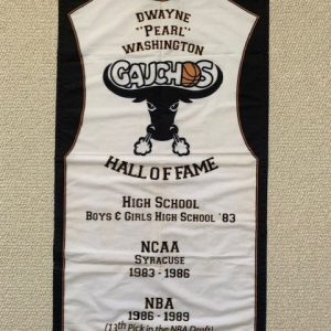 PEARL WASHINGTON PERSONALLY OWNED GAUCHOS HALL OF FAME BANNER RARE SYRACUSE