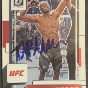 Jalin Turner Signed 2023 Donruss Optic UFC Base Card Beckett COA