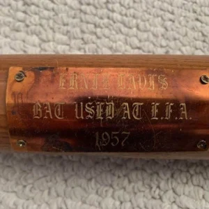 ERNIE DAVIS GAME USED EFA HIGH SCHOOL BASEBALL BAT FROM 1957 SYRACUSE HEISMAN