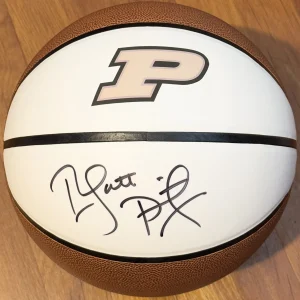 Matt Painter Signed Autographed Purdue Boilermakers Logo Basketball PSA/DNA