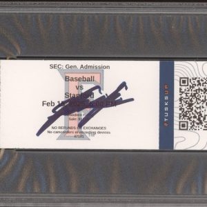 Rintaro Sasaki Signed NCAA COLLEGE DEBUT Ticket 2/15/25 PSA GEM MT 10 AUTO JAPAN